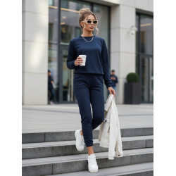 Moteriškas tamsiai mėlynas komplektas Milian