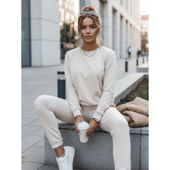 Jasnobrązowy zestaw damski Milian Komplety damskie