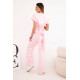 Women's pink set with wide trousers Floren Women's suits