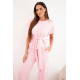 Women's pink set with wide trousers Floren Women's suits