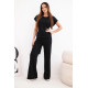 Women's black set with wide trousers Floren Women's suits