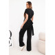 Women's black set with wide trousers Floren Women's suits