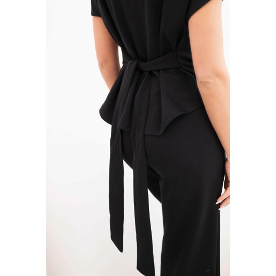 Women's black set with wide trousers Floren Women's suits