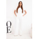 Women's white set with wide trousers Floren