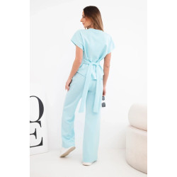Women's mint set with wide trousers Floren