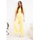 Women's yellow set with wide trousers Floren