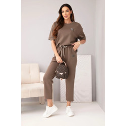 Moteriškas rudas komplektas Elite