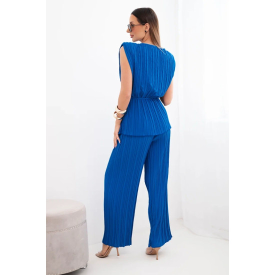 Women's blue pleated set Nici Women's suits
