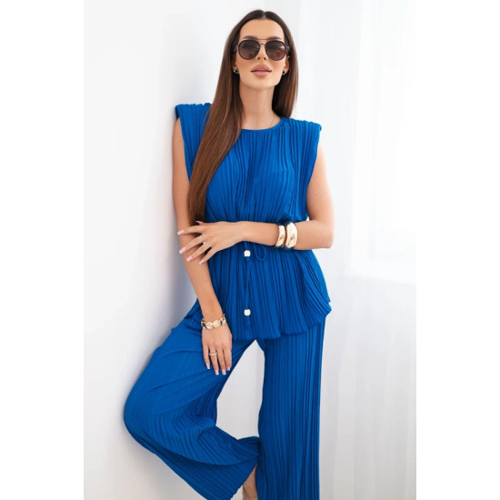 Women's blue pleated set Nici Women's suits
