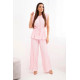 Women's light pink pleated set Nici
