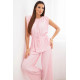 Sieviešu gaiši rozā plisēts komplekts Nici Sieviešu uzvalki