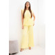 Women's yellow pleated set Nici