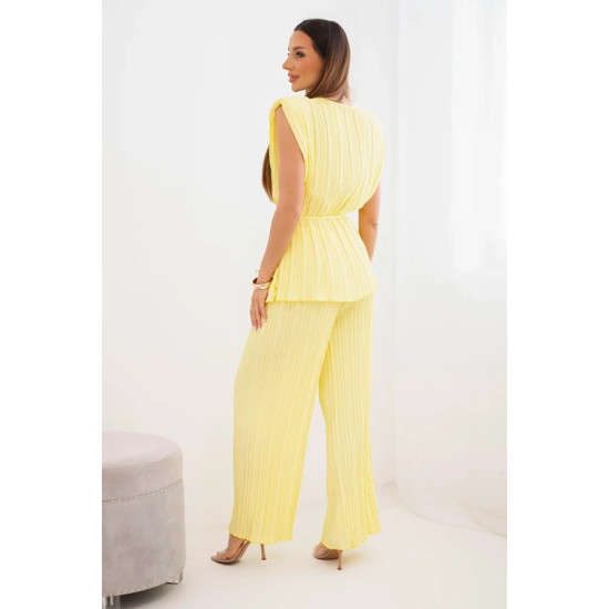 Sieviešu dzeltens kroku komplekts Nici Sieviešu uzvalki