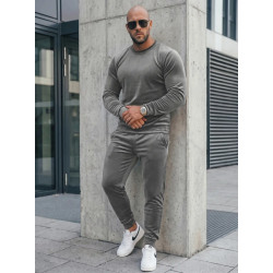 Pilkas veliūrinis komplektas Bill