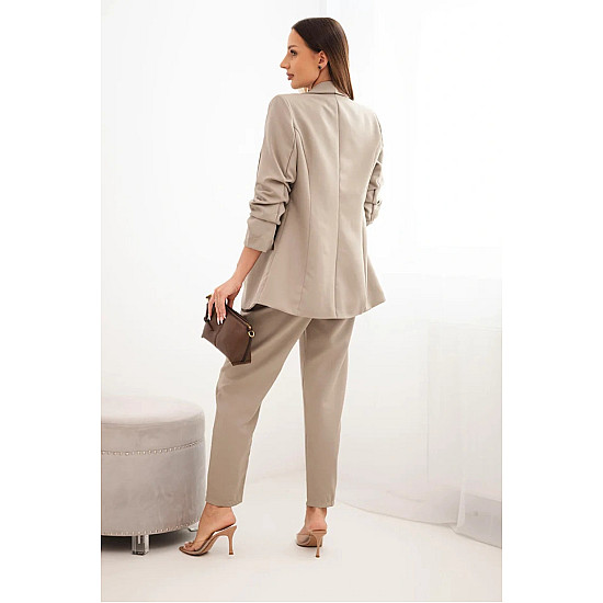 Elegant women's dark brown Silva set