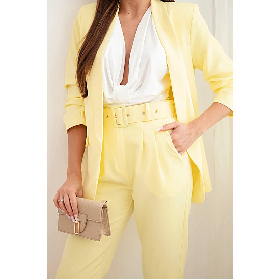 Elegant women's light yellow set by Silva