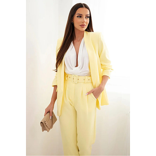 Elegant women's light yellow set by Silva