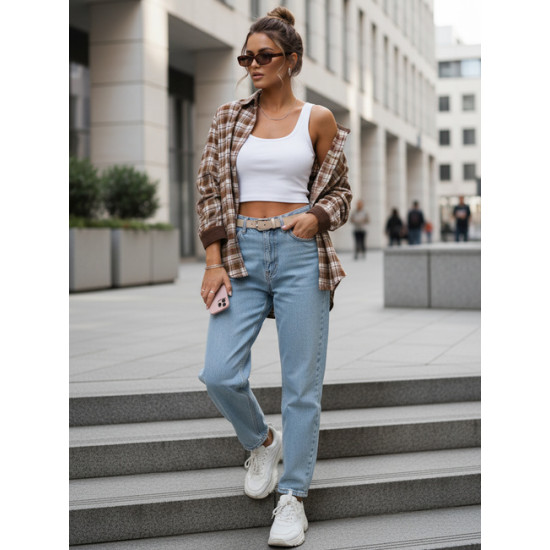 Moteriški rudi languoti marškiniai Esli Moteriški marškiniai