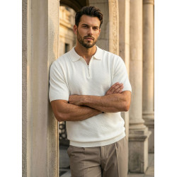 Vyriški balti polo marškinėliai City