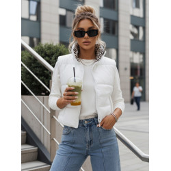 Moteriška balta dvipusė liemenė Puff