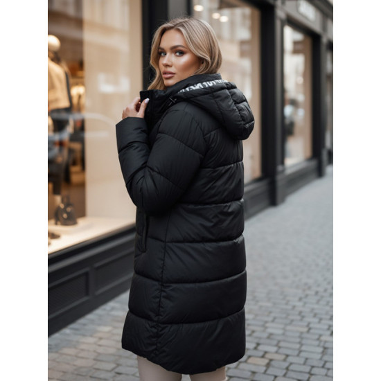 Moteriška dvipusė juoda striukė Brezi