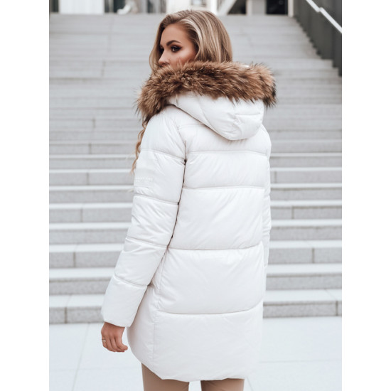 Moteriška žieminė balta striukė Luckry