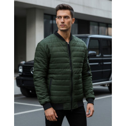 Vyriška dygsniuota žalia striukė Minti