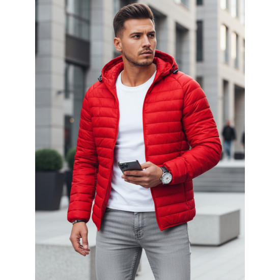 Vyriška raudona pavasarinė striukė Serg TX4417