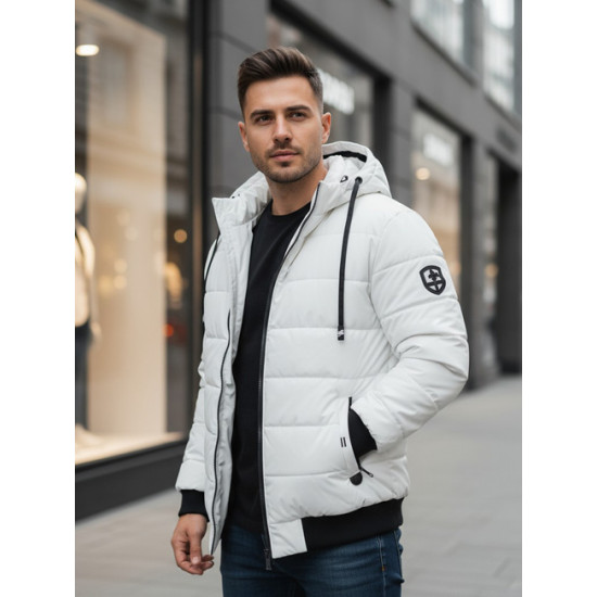 Vyriška balta žieminė striukė Jupiter