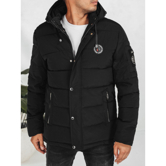 Vyriška juoda žieminė striukė Ross