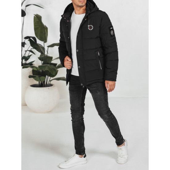 Vyriška juoda žieminė striukė Ross