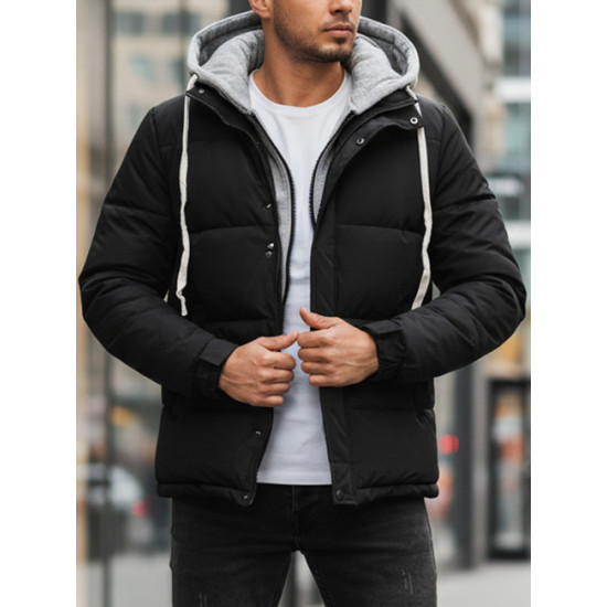 Vyriška juodas žieminė striukė Blaze Žieminės striukės