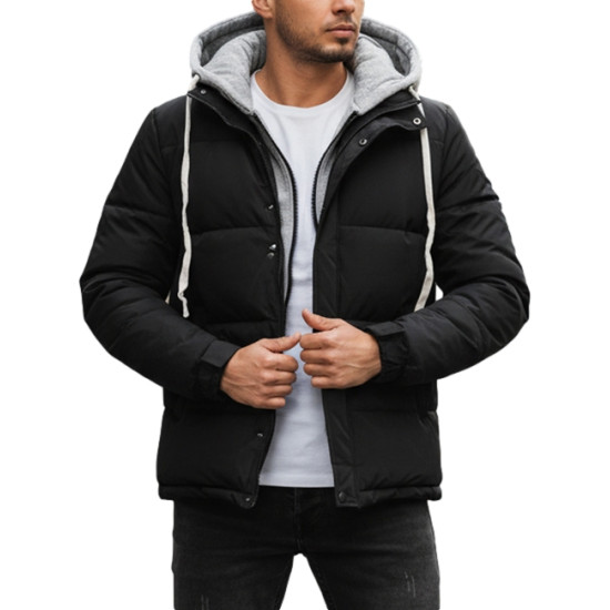 Vyriška juodas žieminė striukė Blaze Žieminės striukės