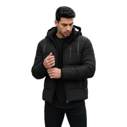 Vyriška juoda žieminė striukė Polar