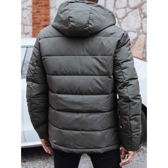 Vyriška tamsiai pilka žieminė striukė Ross