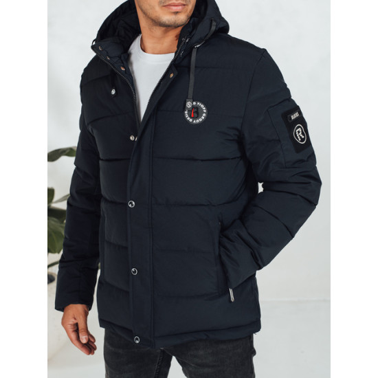 Vyriška tamsiai mėlyna žieminė striukė Ross