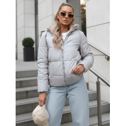 Moteriška pilka/ruda dvipusė striukė Victoria