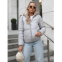 Women's grey/brown reversible jacket Victoria