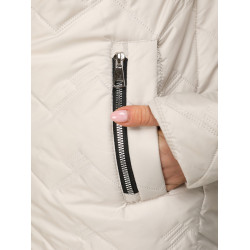 Moteriška šviesiai pilka dygsniuota striukė Almi