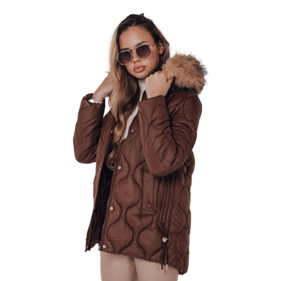 Moteriška ruda žieminė striukė Lumor