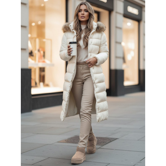 Moteriška žieminė balta striukė Crom