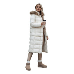 Moteriška žieminė balta striukė Crom