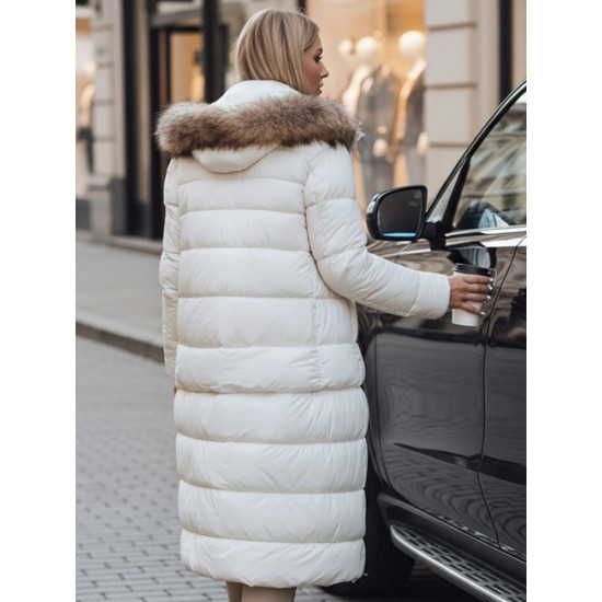 Moteriška žieminė balta striukė Crom