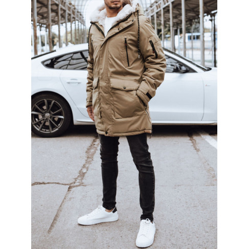 Men's brown winter jacket Space