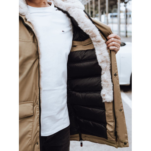 Men's brown winter jacket Space