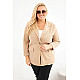 Women's Taupe Velvet Jacket