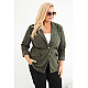 Women's Khaki Velvet Jacket