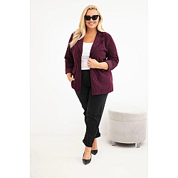 Moteriškas violetinis švarkas Velvet