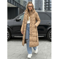 Moteriška žieminė šviesiai ruda striukė Elan