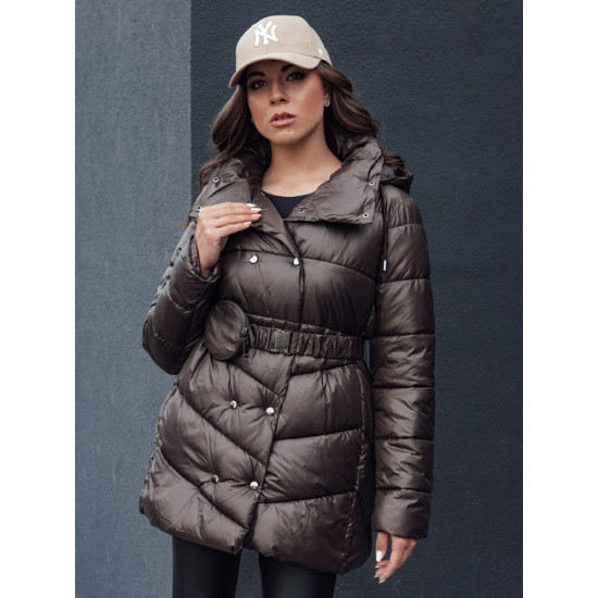 Moteriška tamsiai ruda striukė Bloom